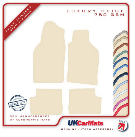 Saab 900 Convertible 1993-1998 Beige Luxury Velour Tailored Car Mats HITECH