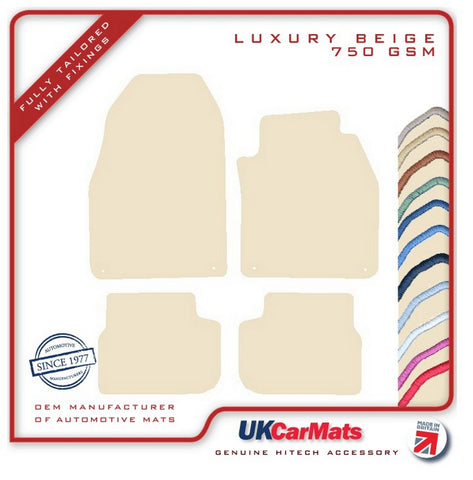 Saab 9/3 Convertible 2003-2011 Beige Luxury Velour Tailored Car Mats HITECH