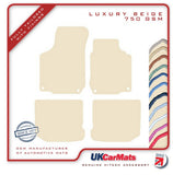 Seat Leon Mk1 (Inc Cupra / R & FR) 2001-2005 Beige Luxury Velour Tailored Car Mats HITECH
