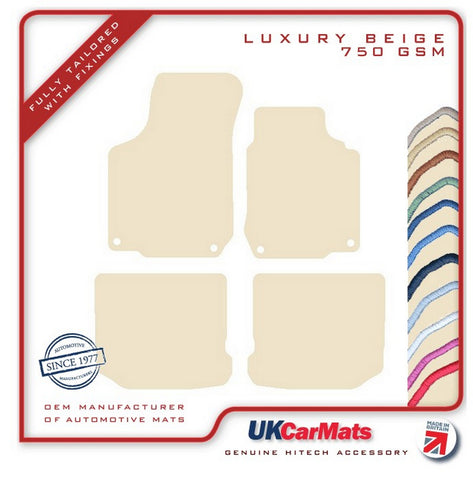 Seat Leon Mk1 (Inc Cupra / R & FR) 2001-2005 Beige Luxury Velour Tailored Car Mats HITECH