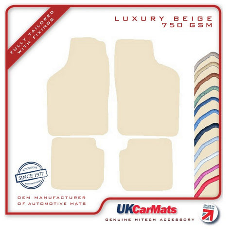 Saab 900 Turbo 1994-1998 Beige Luxury Velour Tailored Car Mats HITECH