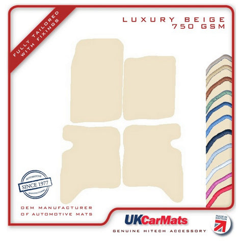 Suzuki Grand Vitara 5dr 1998-2005 Beige Luxury Velour Tailored Car Mats HITECH