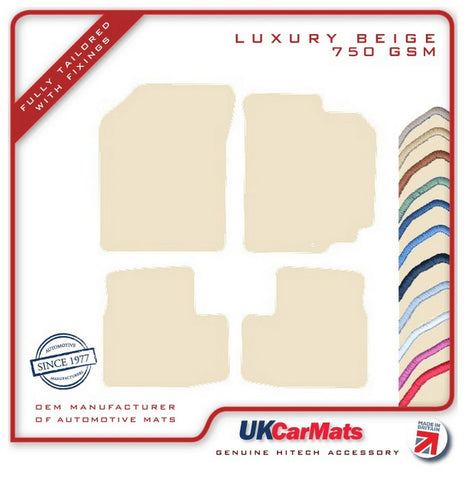 Suzuki Swift 2005-2010 Beige Luxury Velour Tailored Car Mats HITECH