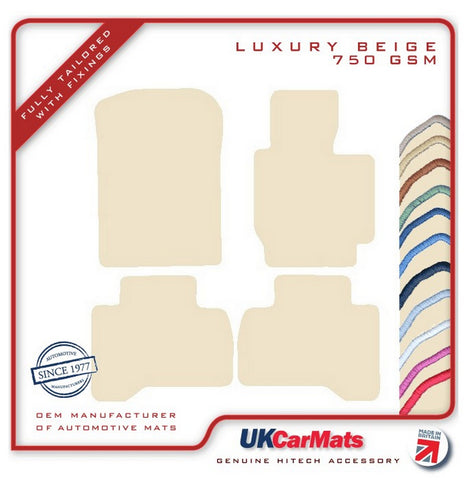 Suzuki Grand Vitara 5dr/LWB 2005-2015 Beige Luxury Velour Tailored Car Mats HITECH