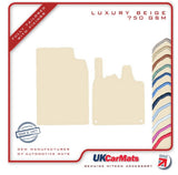 Smartcar Fortwo (451) 2007-2014 Beige Luxury Velour Tailored Car Mats HITECH