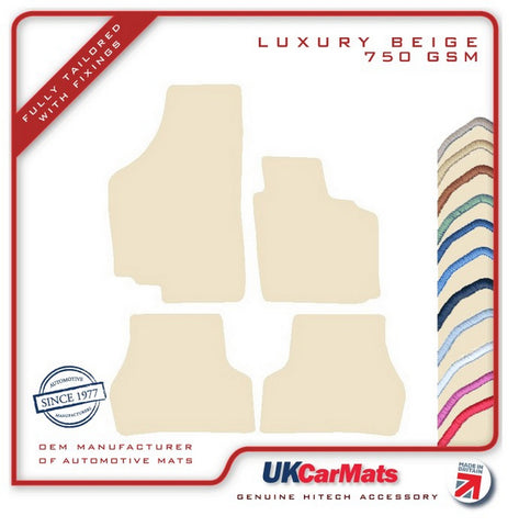 Seat Altea 2004-2015 Beige Luxury Velour Tailored Car Mats HITECH