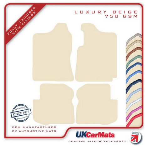 Suzuki Jimny Automatic 1998-2018 Beige Luxury Velour Tailored Car Mats HITECH