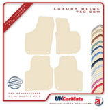 Skoda Superb 2008-2015 Beige Luxury Velour Tailored Car Mats HITECH