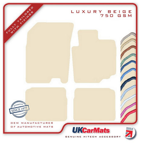 Suzuki SX4 S-Cross 2013-2021 Beige Luxury Velour Tailored Car Mats HITECH