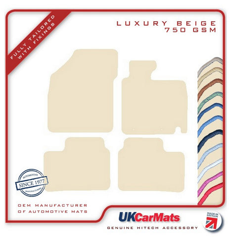 Suzuki Ignis 2016 onwards Beige Luxury Velour Tailored Car Mats HITECH
