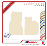 Smartcar Fortwo (453) 2014 onwards Beige Luxury Velour Tailored Car Mats HITECH