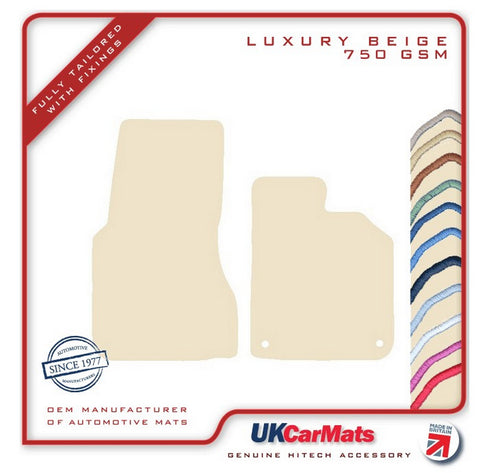 Smartcar Fortwo (453) 2014 onwards Beige Luxury Velour Tailored Car Mats HITECH