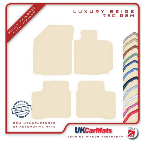 Suzuki Swift (Non Hybrid Models) 2017 onwards Beige Luxury Velour Tailored Car Mats HITECH