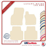 Skoda Superb 2015 onwards Beige Luxury Velour Tailored Car Mats HITECH