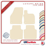 Skoda Kodiaq 2016 onwards Beige Luxury Velour Tailored Car Mats HITECH