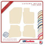 Skoda Fabia 2015-2021 Beige Luxury Velour Tailored Car Mats HITECH