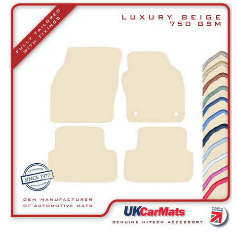 Seat Arona 2017 onwards Beige Luxury Velour Tailored Car Mats HITECH