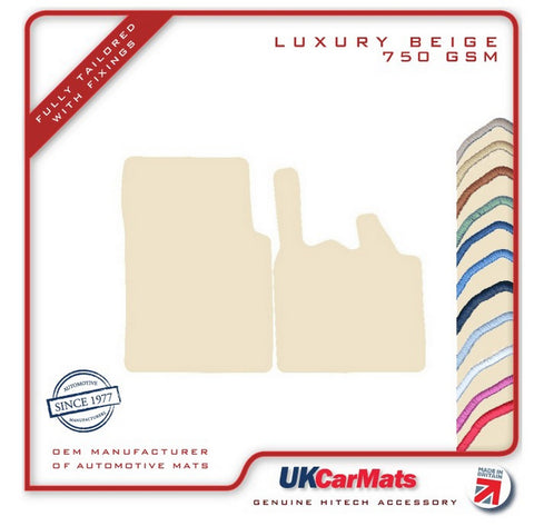 Smartcar Brabus Fortwo Coupe 2003-2007 Beige Luxury Velour Tailored Car Mats HITECH