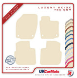Seat Toledeo 2012-2018 Beige Luxury Velour Tailored Car Mats HITECH