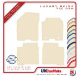 Suzuki Baleno 2015-2019 Beige Luxury Velour Tailored Car Mats HITECH