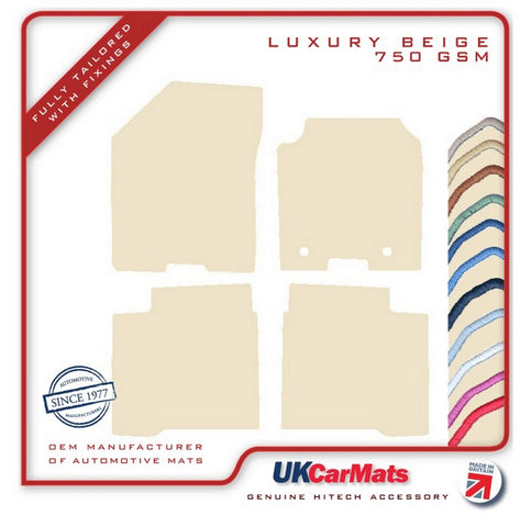 Suzuki Baleno 2015-2019 Beige Luxury Velour Tailored Car Mats HITECH