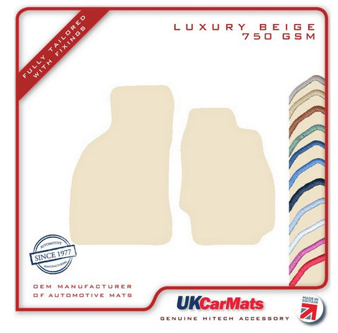 Toyota MR2 Mk1 1985-1990 Beige Luxury Velour Tailored Car Mats HITECH