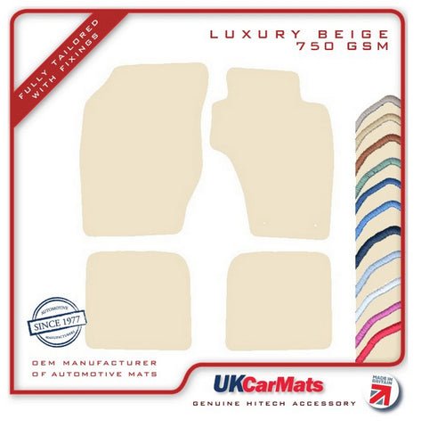 Toyota RAV4 1st Generation 3dr 1994-2000 Beige Luxury Velour Tailored Car Mats HITECH
