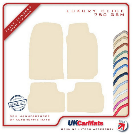 Toyota Supra 1986-1992 Beige Luxury Velour Tailored Car Mats HITECH