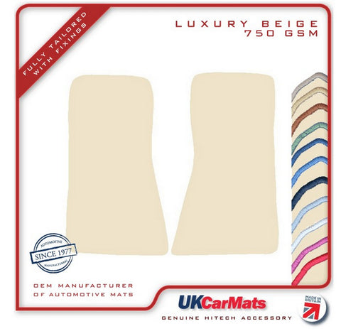 TVR V8S 1991-1994 Beige Luxury Velour Tailored Car Mats HITECH