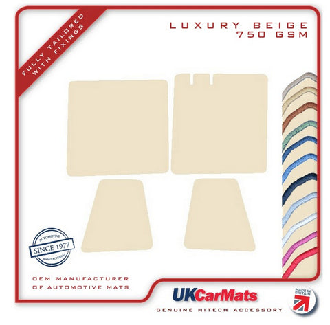 Triumph Mayflower 1950-1953 Beige Luxury Velour Tailored Car Mats HITECH
