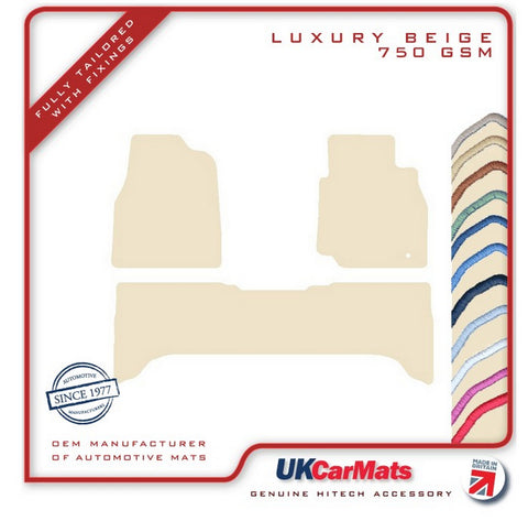 Toyota Landcruiser  Amazon 2002-2006 Beige Luxury Velour Tailored Car Mats HITECH