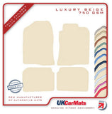 Toyota Avensis 2003-2009 Beige Luxury Velour Tailored Car Mats HITECH