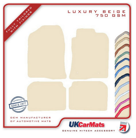 Toyota Avensis 2003-2009 Beige Luxury Velour Tailored Car Mats HITECH