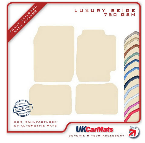 Toyota Corolla 5dr Liftback 1992-1997 Beige Luxury Velour Tailored Car Mats HITECH