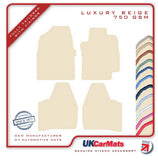 Toyota Prius 2004-2009 Beige Luxury Velour Tailored Car Mats HITECH