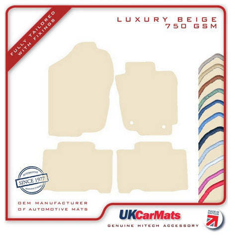 Toyota RAV-4 Hybrid (XA40) Facelift 2016-2018 Beige Luxury Velour Tailored Car Mats HITECH