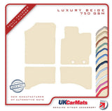 Toyota Yaris Hybrid 2011-2019 Beige Luxury Velour Tailored Car Mats HITECH