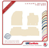 Toyota Verso (Facelift) 2013-2018 Beige Luxury Velour Tailored Car Mats HITECH