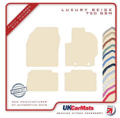 Toyota Yaris Cross 2021 onwards Beige Luxury Velour Tailored Car Mats HITECH