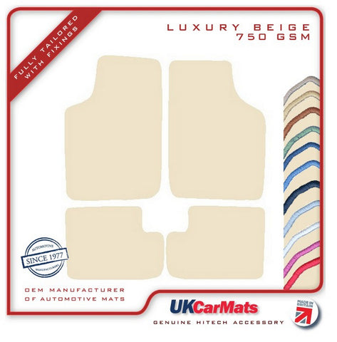 Vauxhall Nova 1983-1993 Beige Luxury Velour Tailored Car Mats HITECH