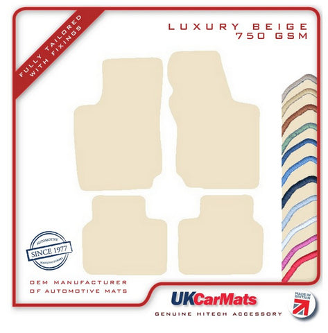 Vauxhall Corsa 1993-2000 Beige Luxury Velour Tailored Car Mats HITECH