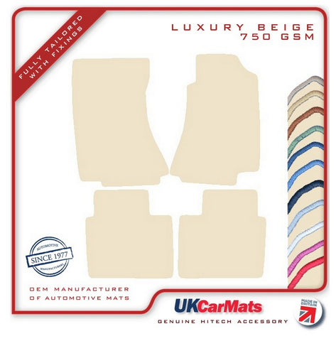 Vauxhall Omega 1994-2005 Beige Luxury Velour Tailored Car Mats HITECH