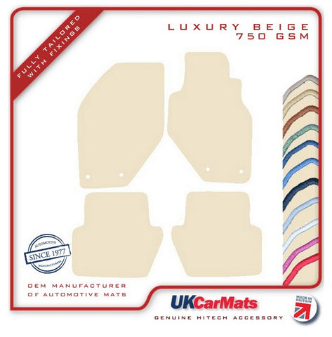 Volvo 850 (V70) 1992-1997 Beige Luxury Velour Tailored Car Mats HITECH