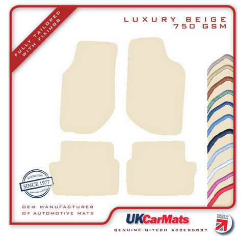 Volvo 940/960 Manual 1990-1999 Beige Luxury Velour Tailored Car Mats HITECH