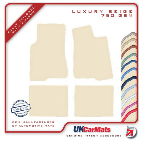 Volvo 200 1982-1993 Beige Luxury Velour Tailored Car Mats HITECH