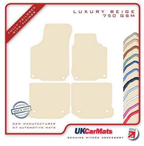 Volkswagen VW  Golf Mk4 1997-2004 Beige Luxury Velour Tailored Car Mats HITECH