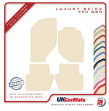 Volvo C70 Coupe / Convertible 1996-2005 Beige Luxury Velour Tailored Car Mats HITECH