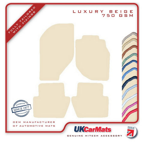 Volvo C70 Coupe / Convertible 1996-2005 Beige Luxury Velour Tailored Car Mats HITECH