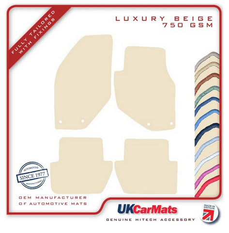 Volvo S70  &  V70 1996-2000 Beige Luxury Velour Tailored Car Mats HITECH