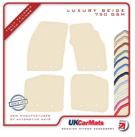 Volvo S40 & V40 2000-2003 Beige Luxury Velour Tailored Car Mats HITECH